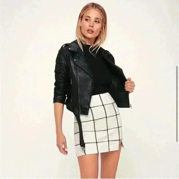 Lulus Spense Preppy Plaid Coquette Mini Skirt Small - Picture 1 of 8
